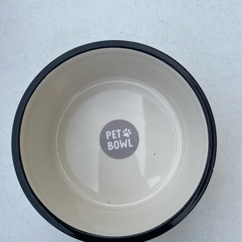 Dog Bowl with Cute Dog Illustrations